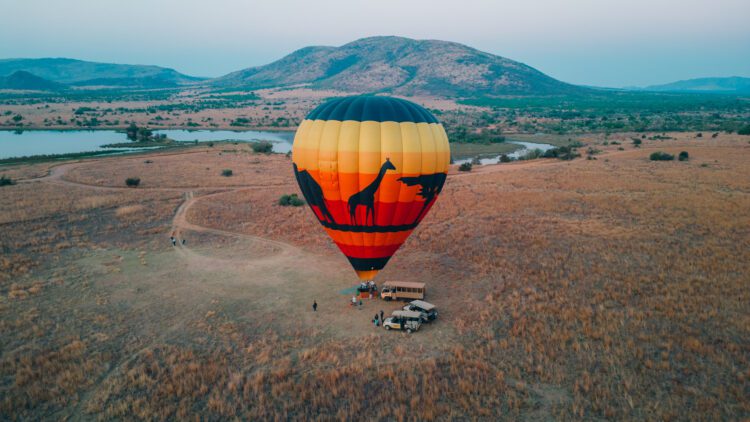 Luchtballonvaart Pilanesberg Zuid-Afrika