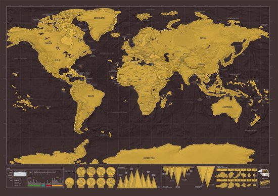 De Scratch Map Deluxe van Luckies.