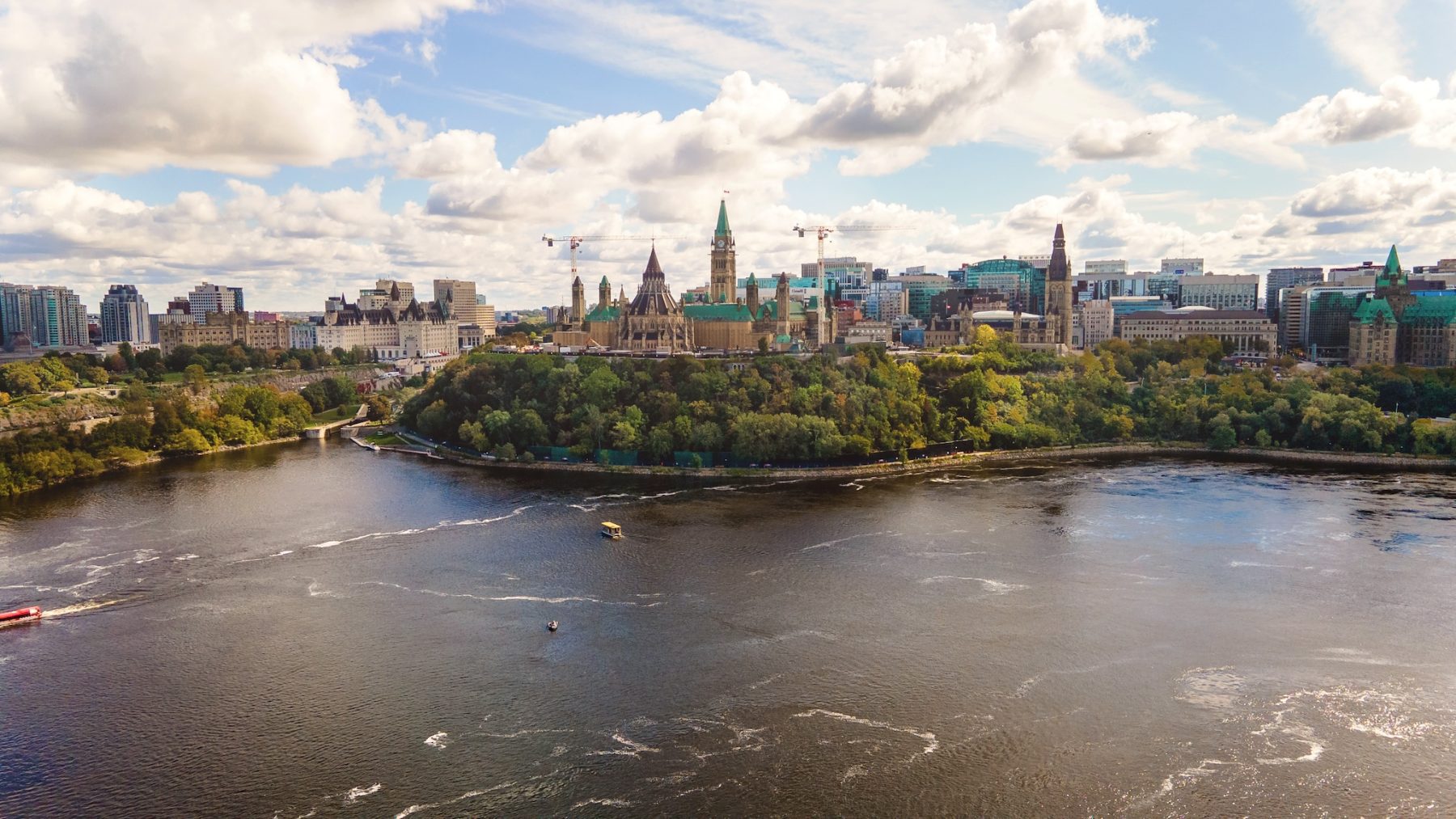 Uitzicht op Parliament Hil in Ottawa, Canada