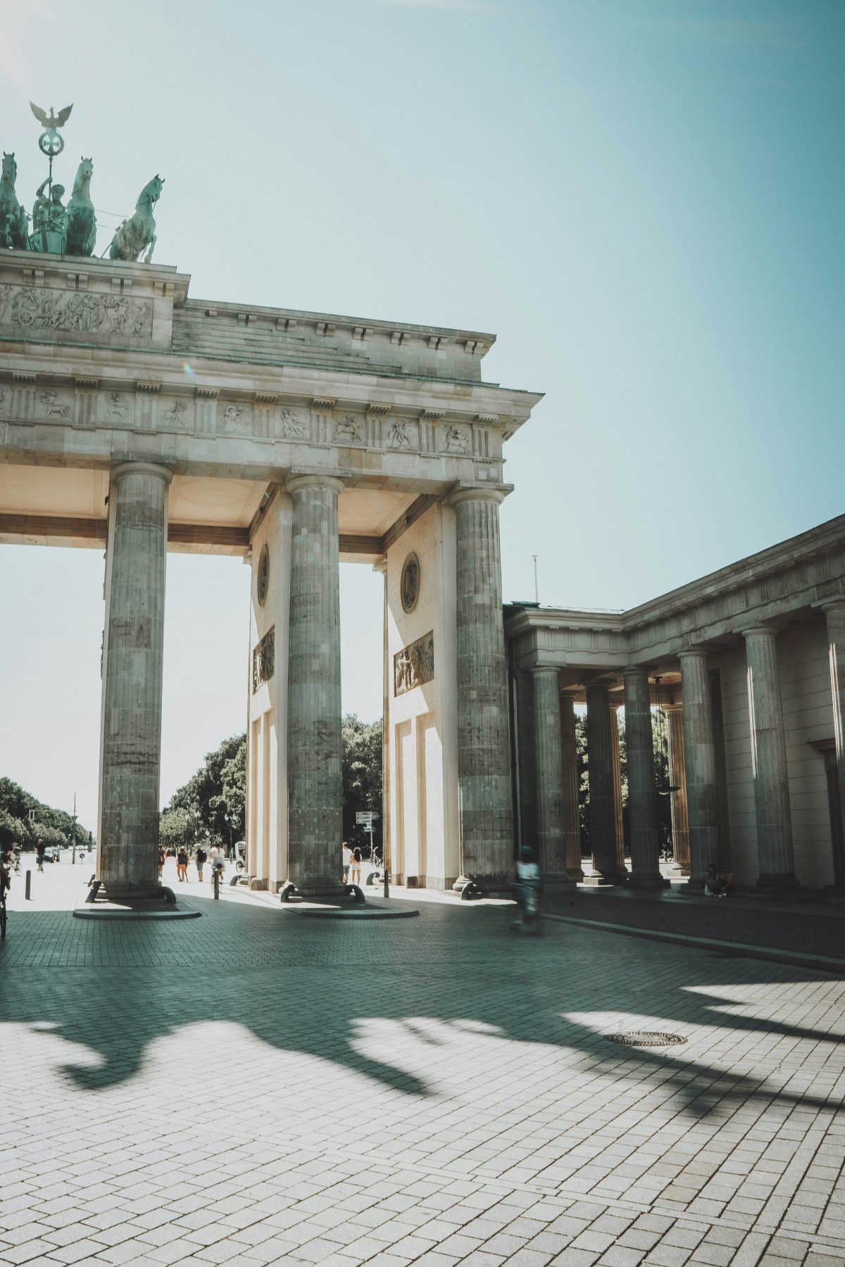 Een deel van de Brandenburger Tor in Berlijn.