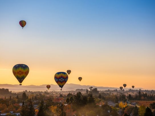 Ballonvaarten in Napa Valley, Verenigde Staten