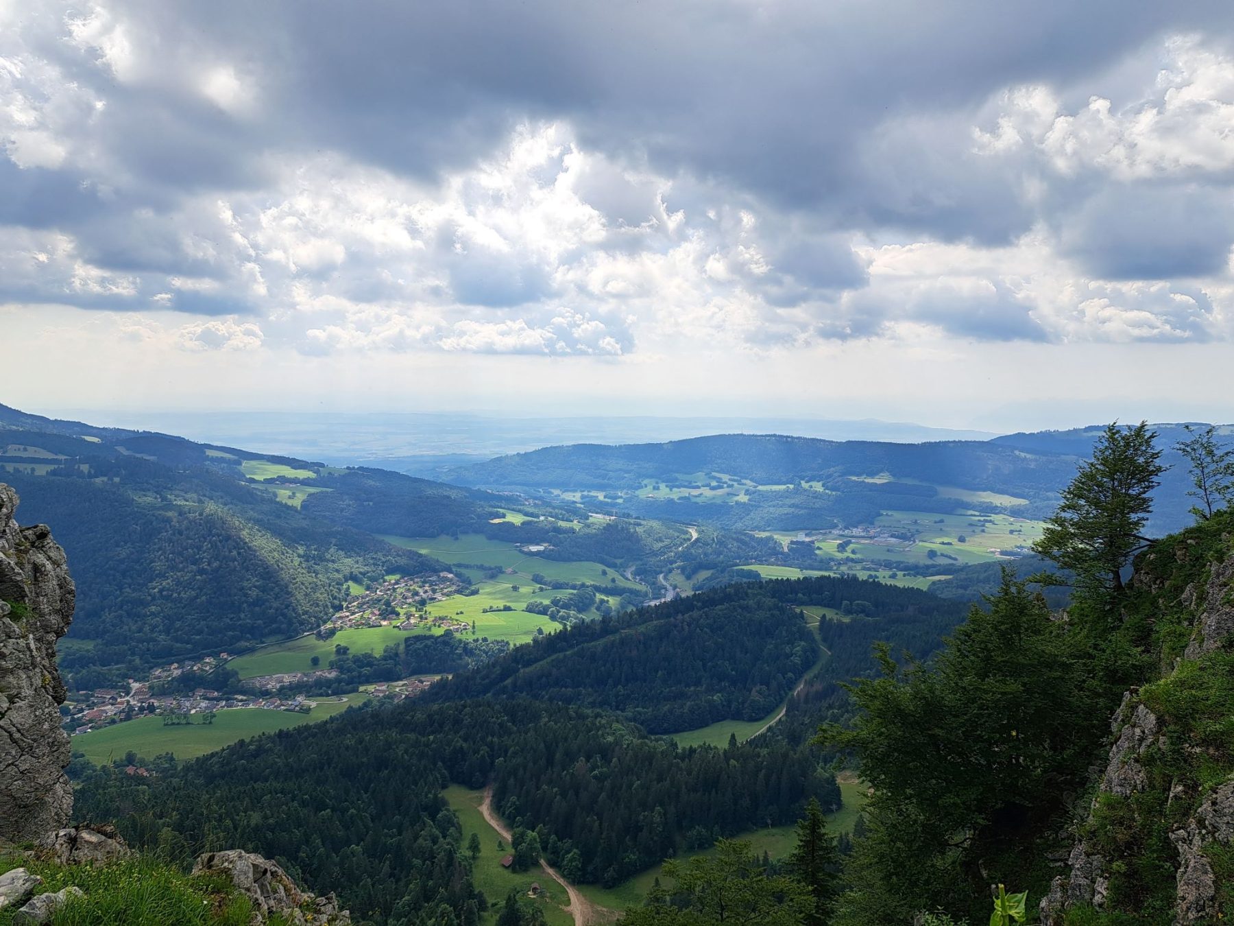 Het uitzicht vanaf Mont d'Or