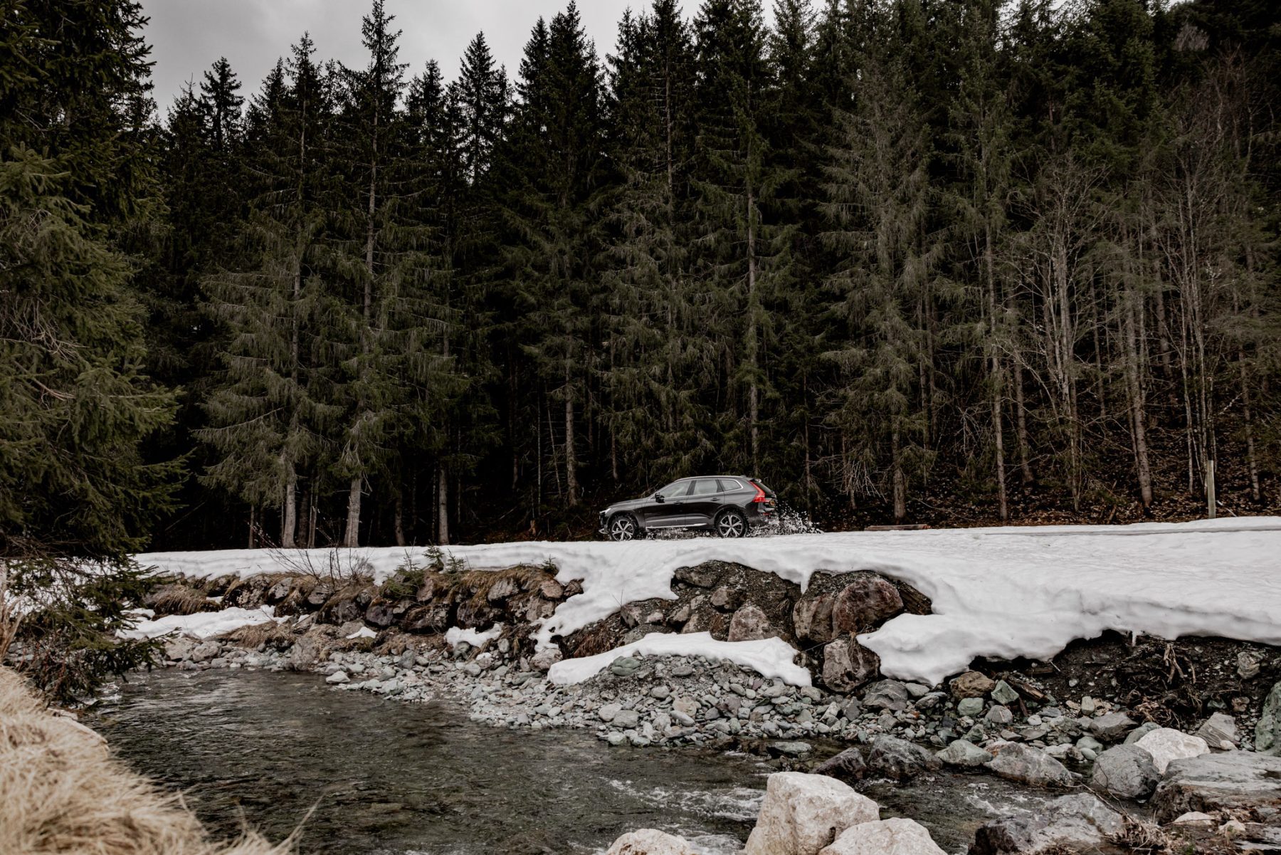 Volvo XC60 tractie in de sneeuw