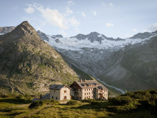 Berliner Höhenweg header bij de Berliner Hütte