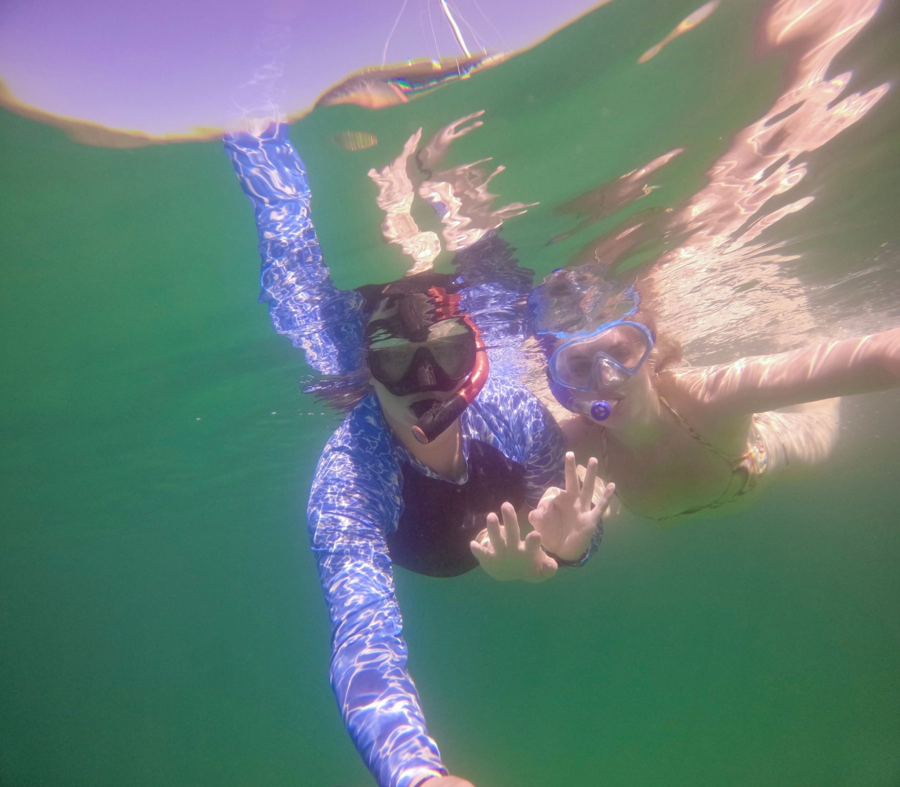 Snorkelende vrouwen in Preveza