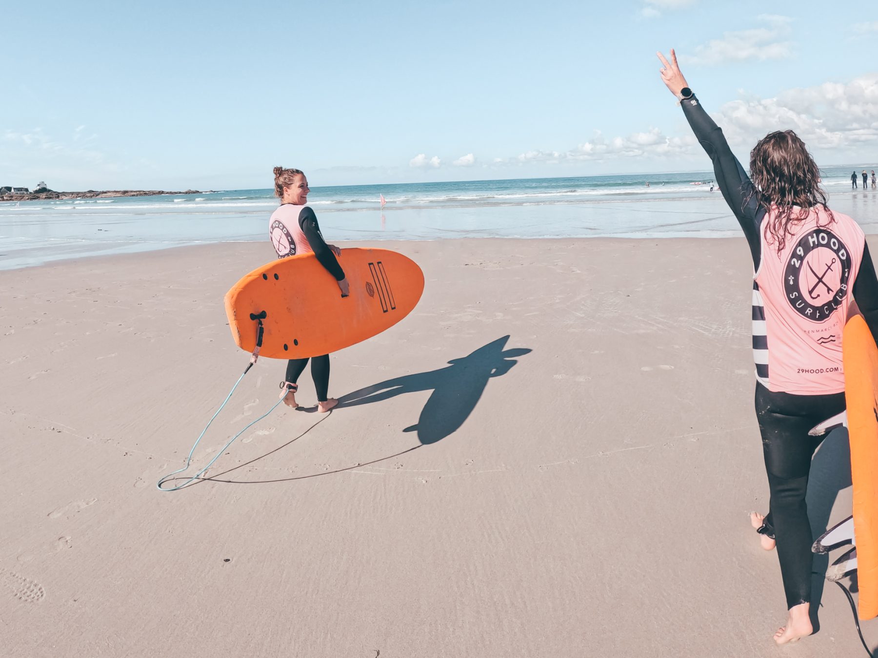 Leren surfen in Bretagne