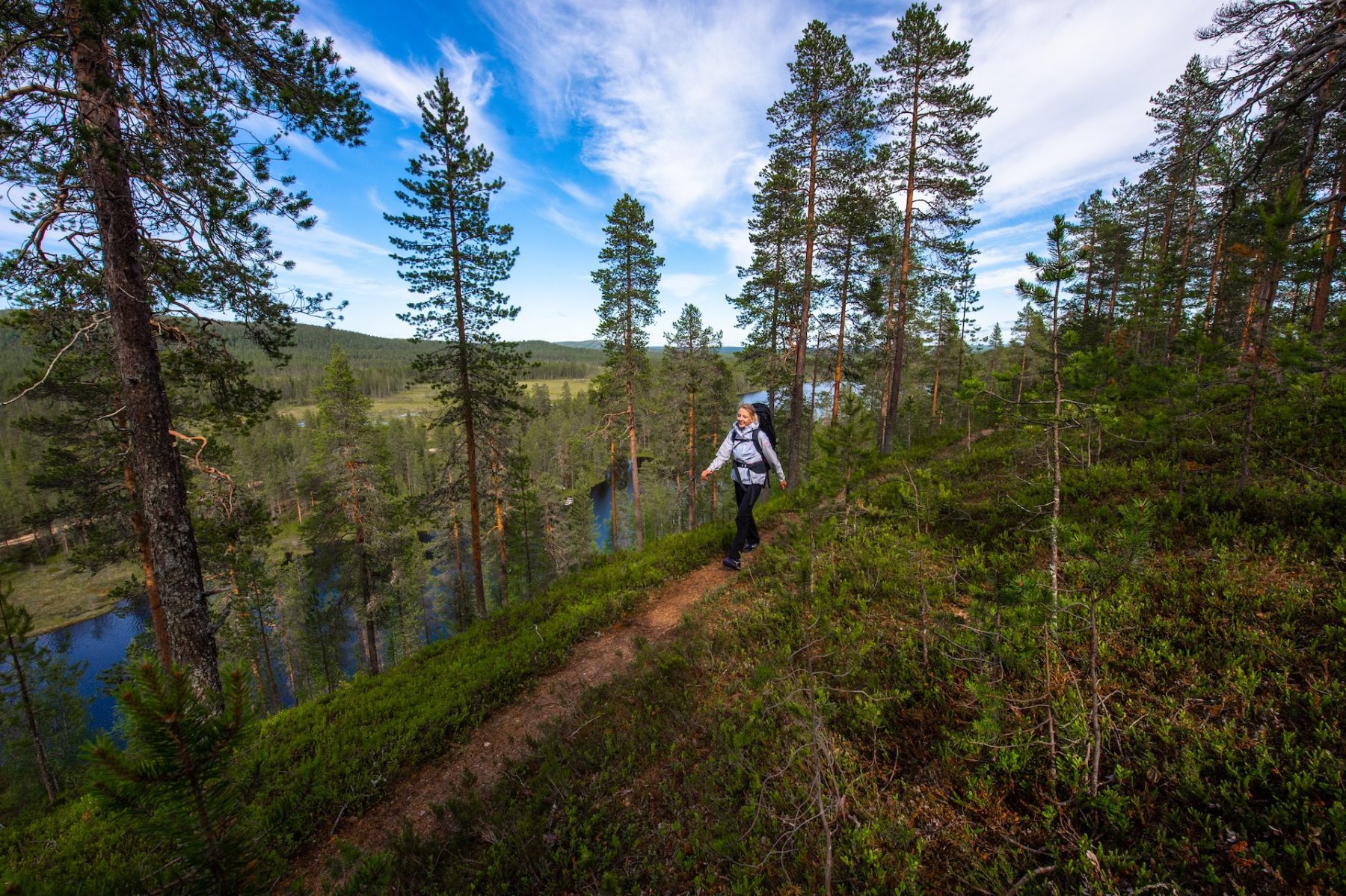 Wandelen tijdens een rondreis door Finland