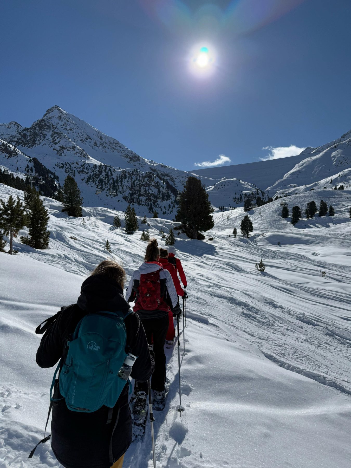 Innsbruck ski + city snowshoeiing